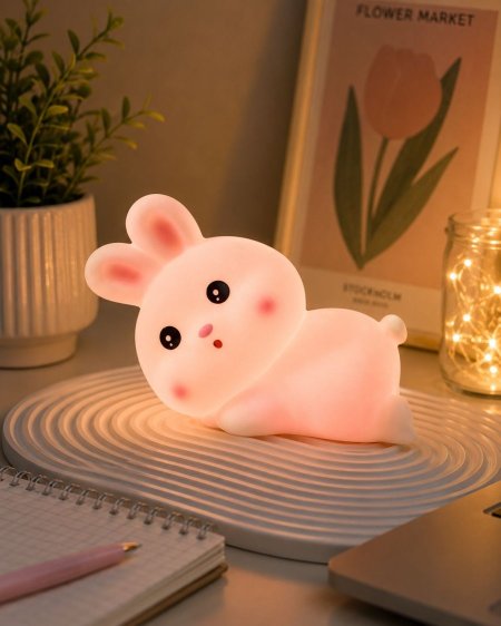 تحف إضاءه أطفال أرنب نائم